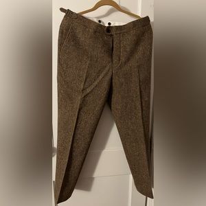 Suit Supply Pleated Wool Trousers (Size: 34/30)